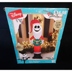 Disney The Nightmare Before Christmas Jack Skellington 5.5’ Air Inflatable Santa